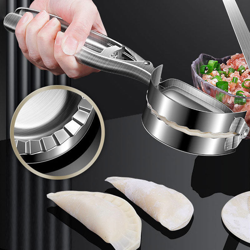 ✨🧑🍳Embellish your cooking - 👍Durable Stainless Steel Dumpling Mold Clip
