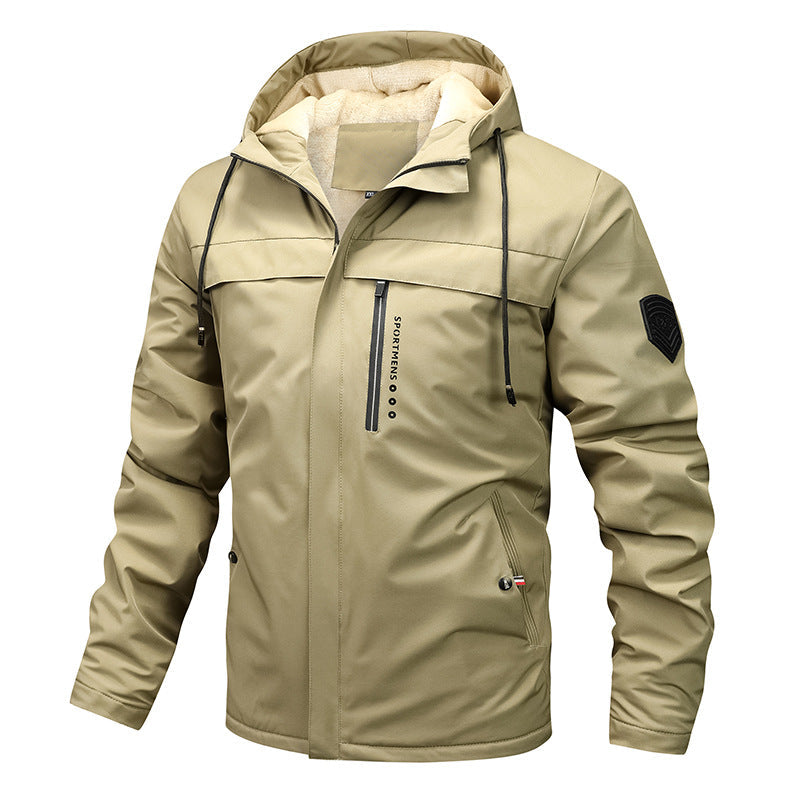 ❄️Winter-Angebot 50% Rabatt🎁Casual Herrenjacke mit dicker Kapuze Windbreaker