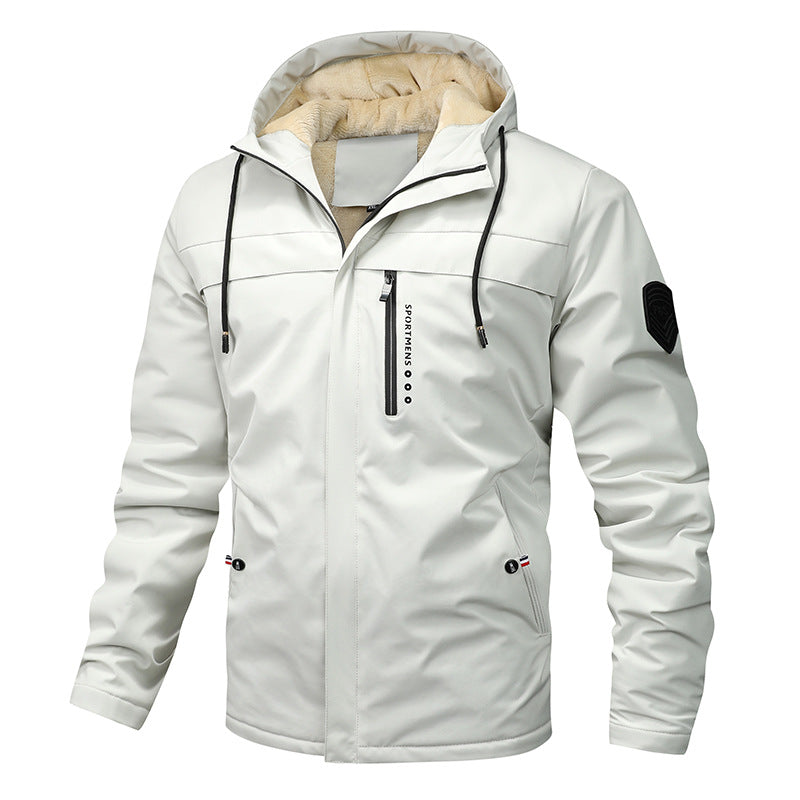 ❄️Winter-Angebot 50% Rabatt🎁Casual Herrenjacke mit dicker Kapuze Windbreaker