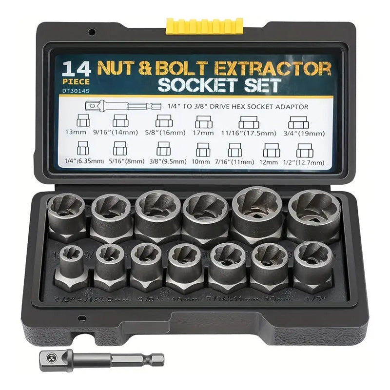 Schraubenausdreher-Set für beschädigte Schrauben und Bolzen