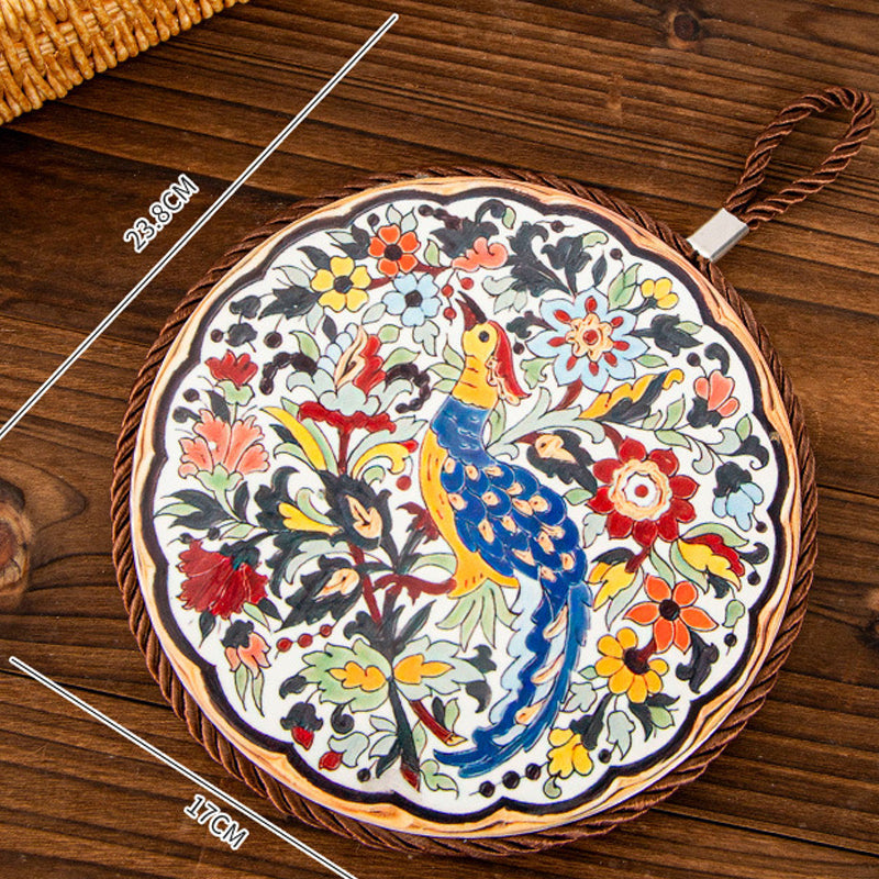 ✨🍲Hitzebeständige Matte aus Emaille-Keramik im Vintage-Stil