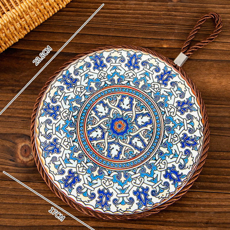✨🍲Hitzebeständige Matte aus Emaille-Keramik im Vintage-Stil
