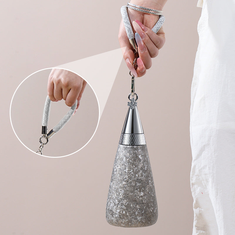 🔥2025 HOT SALE🔥 Titanium Portable Tapered Straw Isolierte Wasserflasche