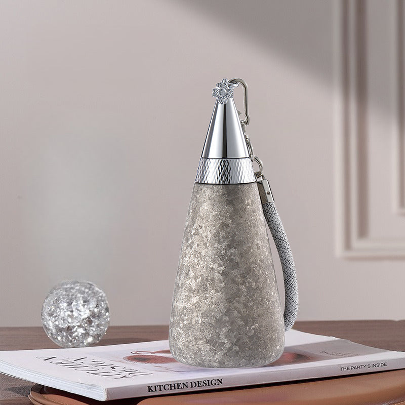 🔥2025 HOT SALE🔥 Titanium Portable Tapered Straw Isolierte Wasserflasche