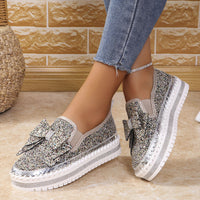 🔥Strasssteinchen Slip-On Bow Sneakers für Frauen