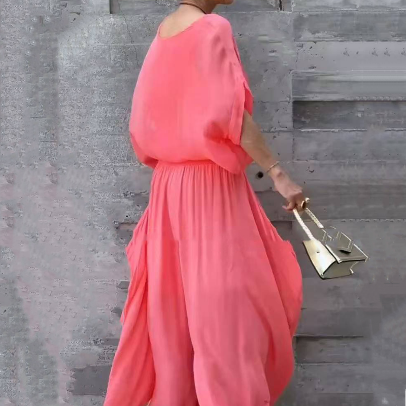 ⏳Begrenzte Zeit 50% Rabatt💥2-teiliges Set aus Chiffon mit lockerem Oberteil und weiten Schlitzhosen