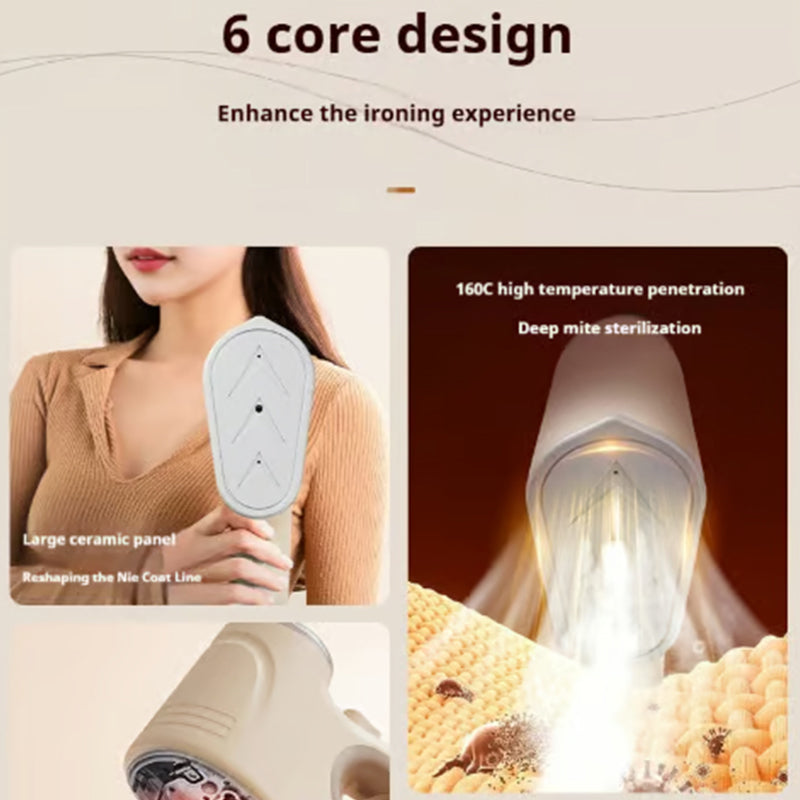🎁Hot sale ✨Tragbarer Hand-Vakuumdampfer für Kleidung - mühelos faltenfrei stylen!