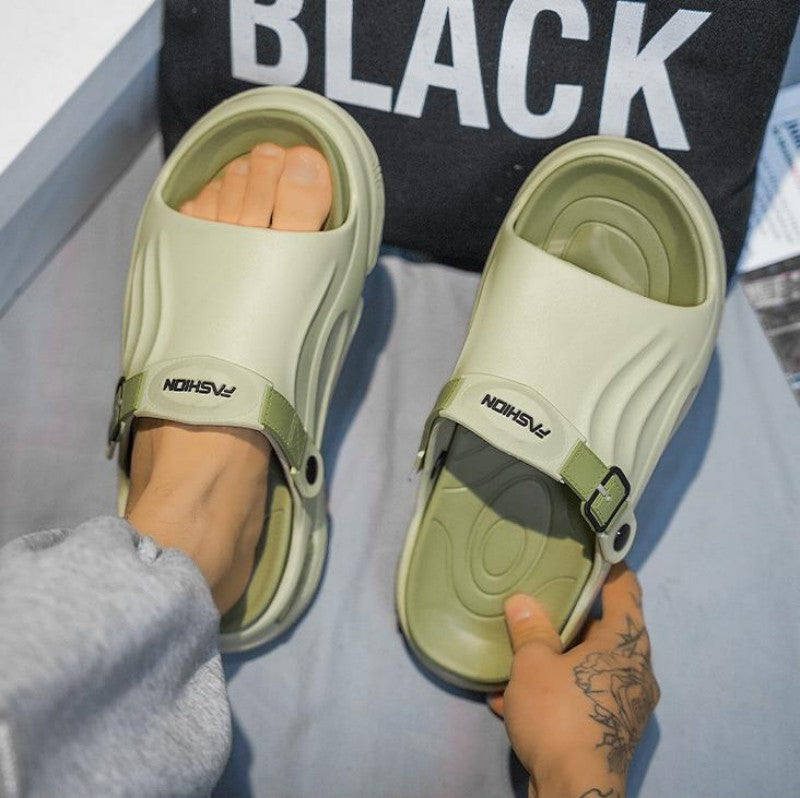 🌟🩴Rutschfeste Slip-On-EVA-Hausschuhe mit dicker Sohle
