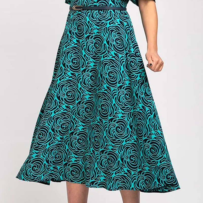 2025 Neues elegantes extra langes Kleid mit Gürtel und Prints💥💥Befristetes Angebot: 50% Rabatt auf Bestellungen