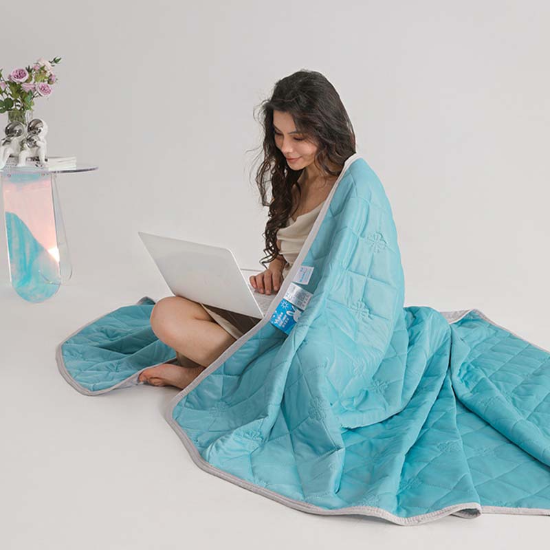 ❄️Breathable Bedruckte waschbare Sommer Kühlung Comforter💤Kein Pilling, bequem und atmungsaktiv, antibakteriell