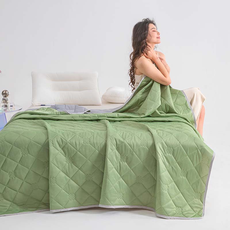 ❄️Breathable Bedruckte waschbare Sommer Kühlung Comforter💤Kein Pilling, bequem und atmungsaktiv, antibakteriell