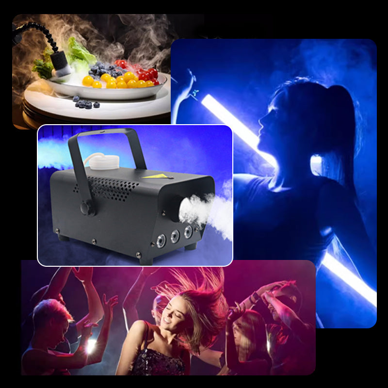 Portable Fog Machine with LED Lights & Remote Control