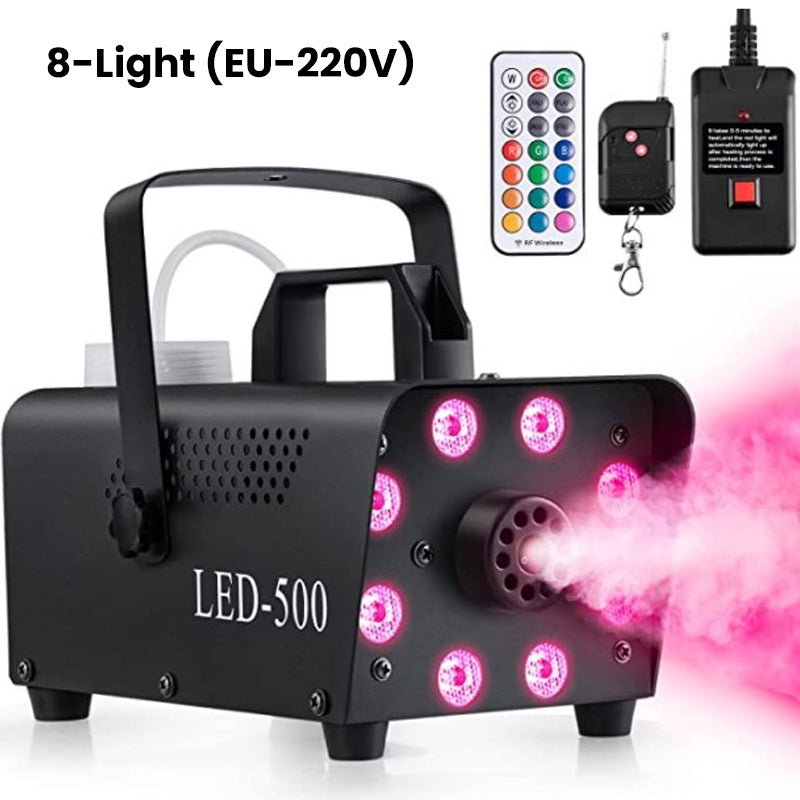 Portable Fog Machine with LED Lights & Remote Control