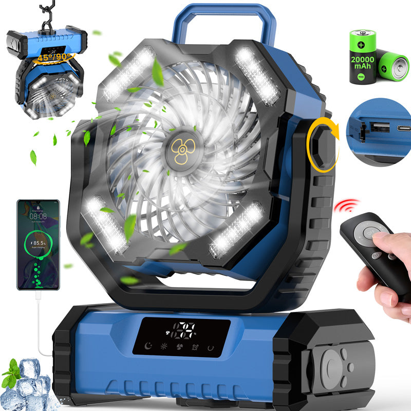 🔥Hot Sale 50% OFF🎁Tragbarer oszillierender Ventilator mit Fernbedienung