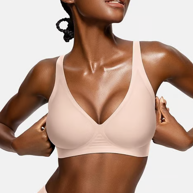 🍃Summer Hot Sale 55% OFF⏰Deep V Plunge Push-up Wirefree Seamless Jelly Bra