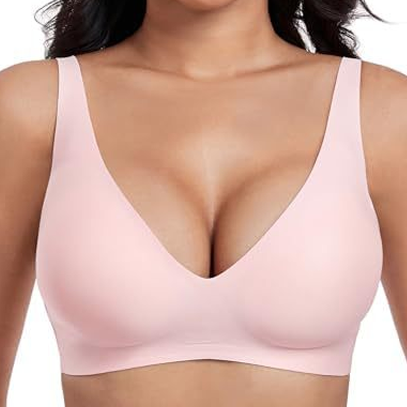 🍃Summer Hot Sale 55% OFF⏰Deep V Plunge Push-up Wirefree Seamless Jelly Bra