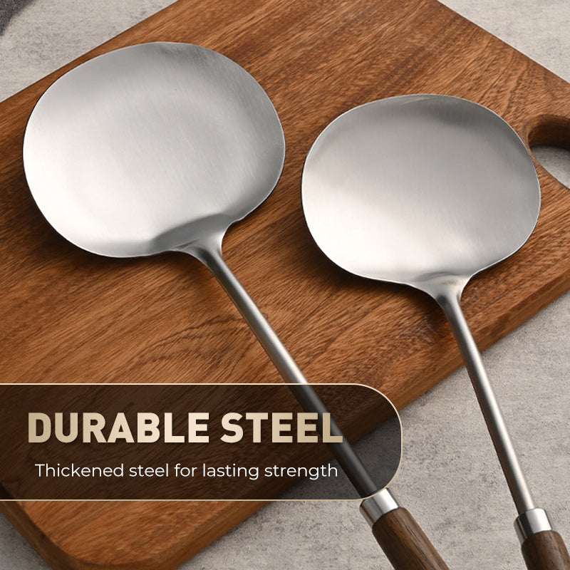2-in-1-Rührlöffel aus Edelstahl