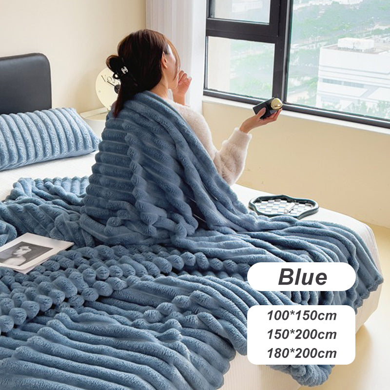 🍂Herbstausverkauf – 50 % Rabatt!🛏️Dicke Plüschdecke mit Hasenmotiv und Bezug aus Milchvelours🏆Kuscheln Sie sich in ultimativen Komfort