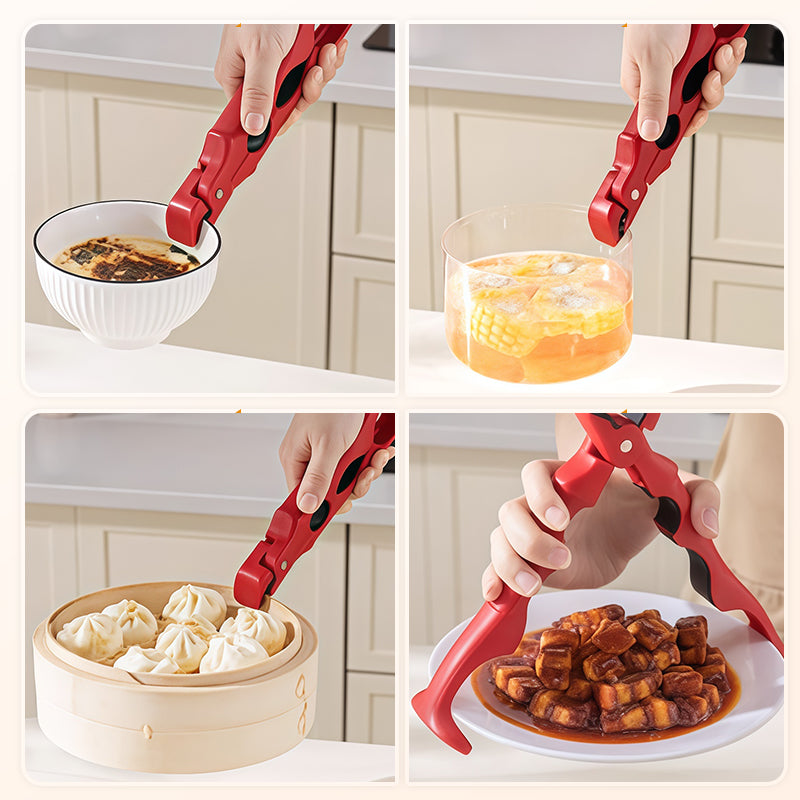 🍽️ 50% RABATT HEISSER VERKAUF! ✨ 3-in-1 Silikon-Schüssel- und Tellerklemme - Spülmaschinenfest & Hitze-beständig bis 230°C für Sicheren Transport von Mahlzeiten 🍱🔒