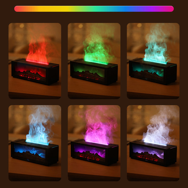 đ„ 60 % RABATT â LETZTER TAG! đŠ Luftbefeuchter mit Kaminfeuer-Effekt â 7 LED-Farben und Fernbedienung, beruhigende AtmosphĂ€re fĂŒr Zuhause/BĂŒro đđŠ
