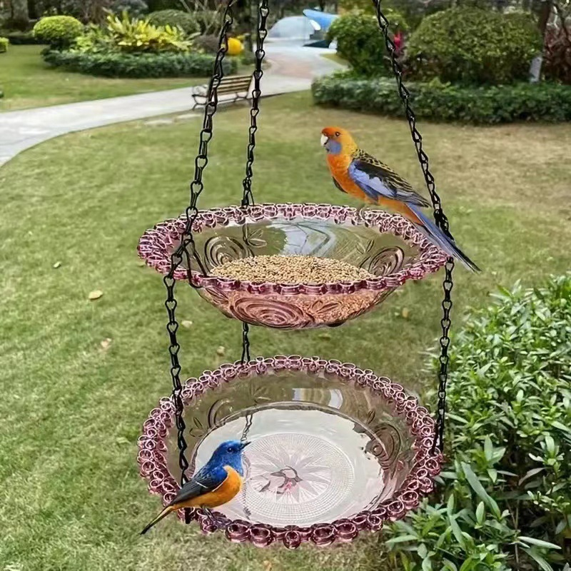 đŠ 60% RABATT! âł HĂ€ngende Futterstation & VogeltrĂ€nke im Vintage-Stil â 2-in-1 Design, Wetterfest & Perfekt fĂŒr den Garten đż