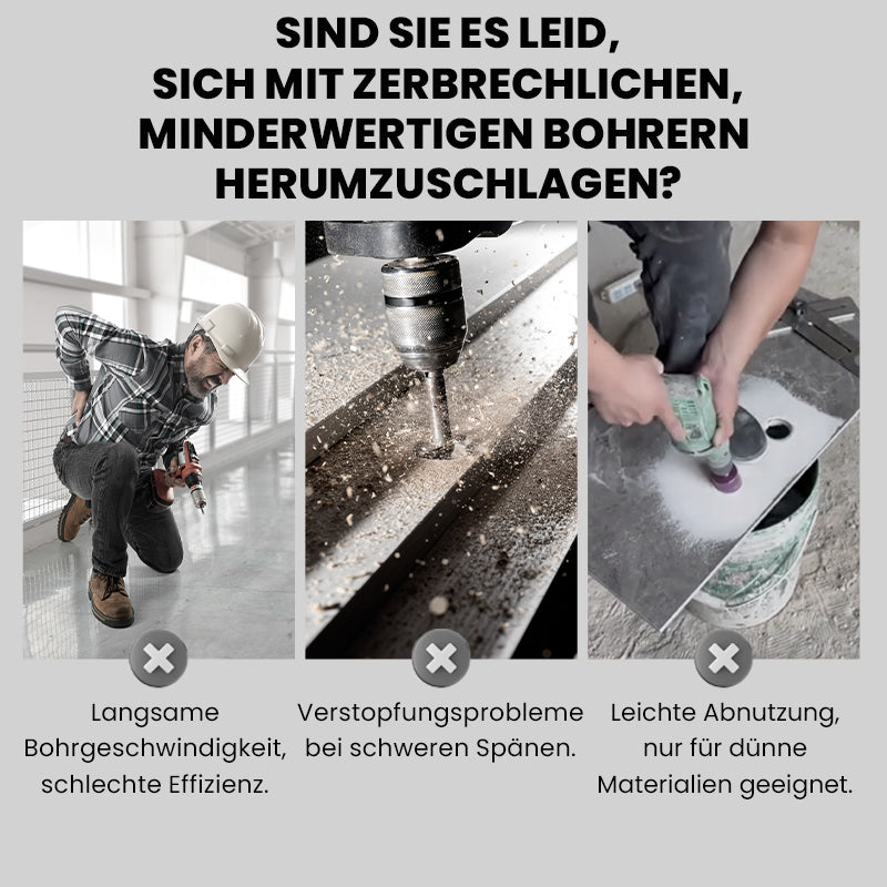 🔥2025 Heißer Verkauf 52% RABATT🔥Hochfester Exzenterbohrer-Satz mit 4 Schneiden