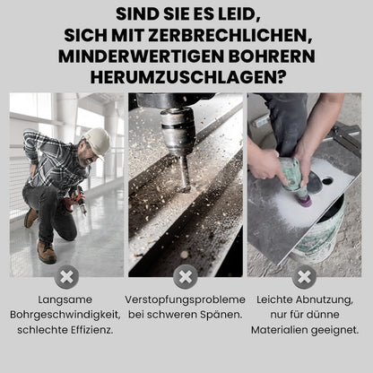 🔥2025 Heißer Verkauf 52% RABATT🔥Hochfester Exzenterbohrer-Satz mit 4 Schneiden