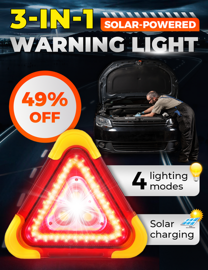 🚨 50% RABATT! 💡 3D Notfallwarnleuchte – COB-LED, Powerbank-Funktion & Vielseitig für Auto/Camping/Notfall 🔋