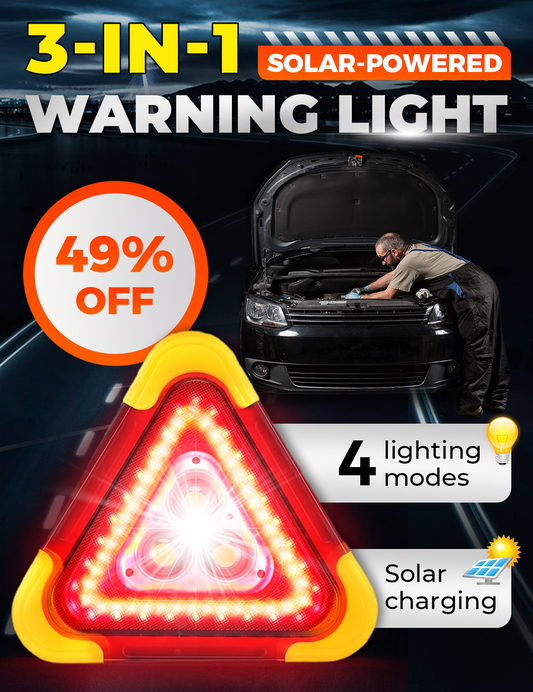 🚨 50% RABATT! 💡 3D Notfallwarnleuchte – COB-LED, Powerbank-Funktion & Vielseitig für Auto/Camping/Notfall 🔋