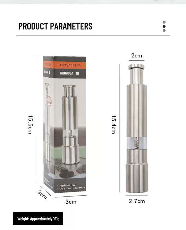 ⏳Begrenzte Zeit 50% Rabatt💥Salz- und Pfeffermühle aus Edelstahl