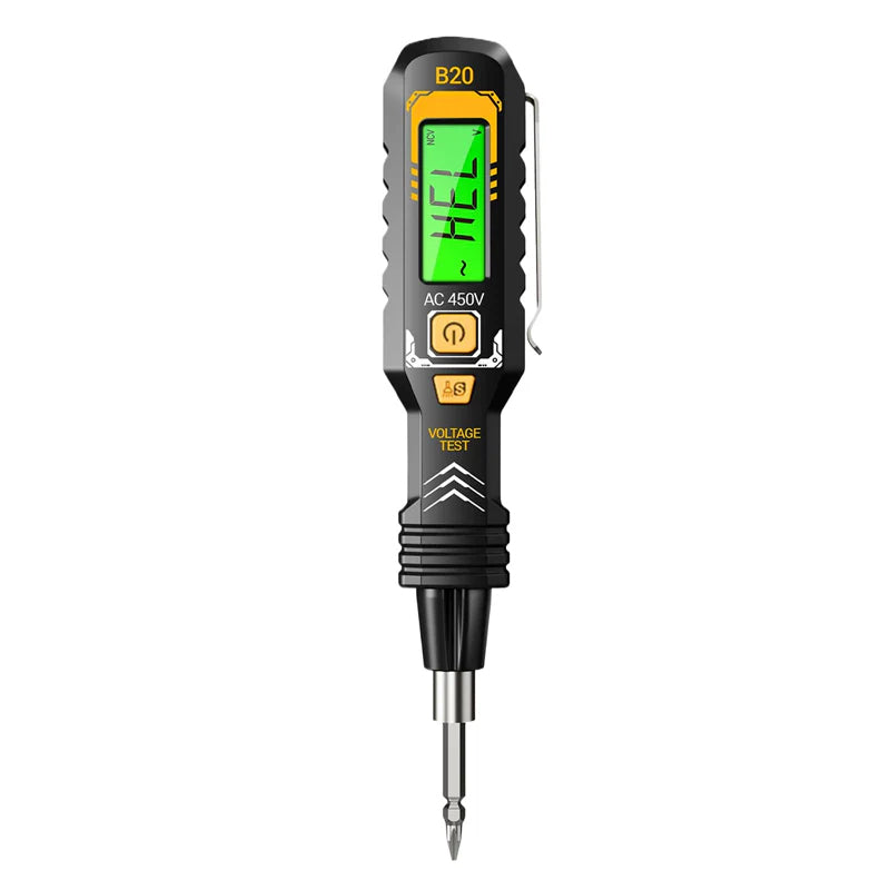 ⚡ 56% RABATT! 🔍 Berührungsloser Spannungsprüfer – AC 12-1000V, LCD-Anzeige mit Beleuchtung & Akustische/Visuelle Warnung 🛡️