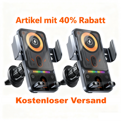 🔥HEISSER VERKAUF 56% RABATT🎁⚡Über 50.000 verkauft! 📱Intelligente 2-in-1 Auto-Drehbare Handyhalterung & Kabelloses Ladegerät⚡