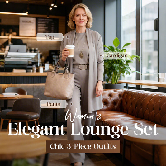 ⏳Zeitlich begrenztes Sonderangebot⏰💃Elegantes 3-teiliges Set bestehend aus langem Cardigan, Oberteil und Hose💞