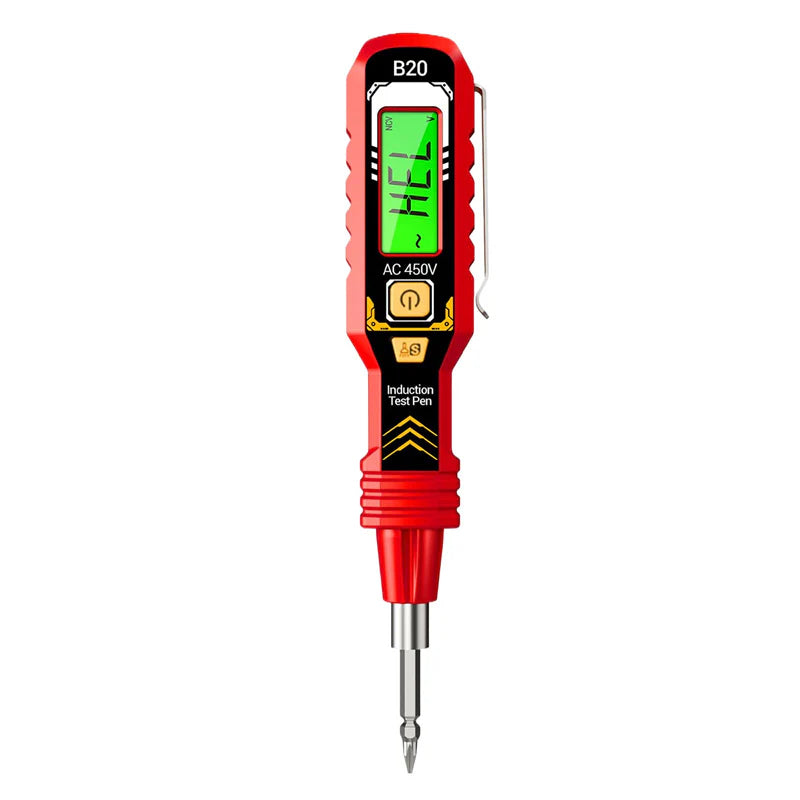 ⚡ 56% RABATT! 🔍 Berührungsloser Spannungsprüfer – AC 12-1000V, LCD-Anzeige mit Beleuchtung & Akustische/Visuelle Warnung 🛡️