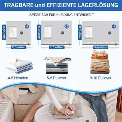 ⏳ Begrenzte Zeit – 60 % Rabatt! ✨🔥 USB-Elektro-Vakuum-Kompressionsbeutel ✨ Ein Set mit 6 Kompressionsbeuteln – Sparen Sie Platz und reisen Sie leicht!