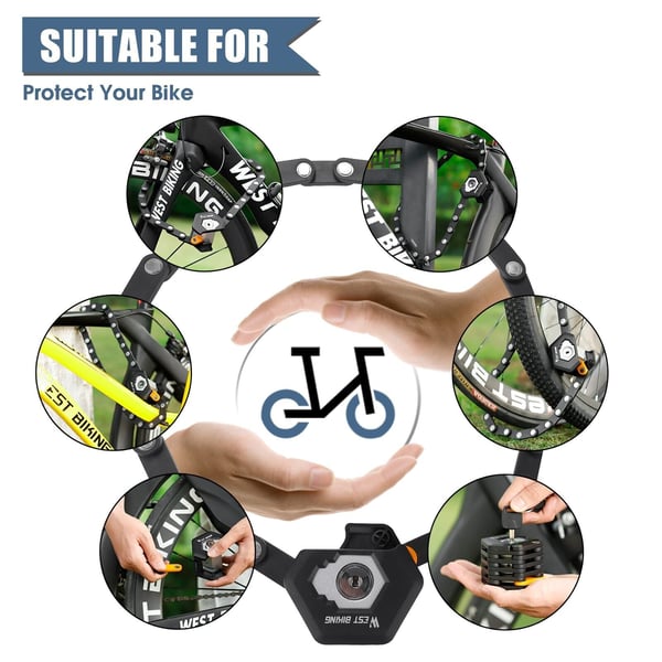💥Begrenzte Zeit 50% Rabatt🔥Faltschloss für Elektrofahrräder und Mountainbikes