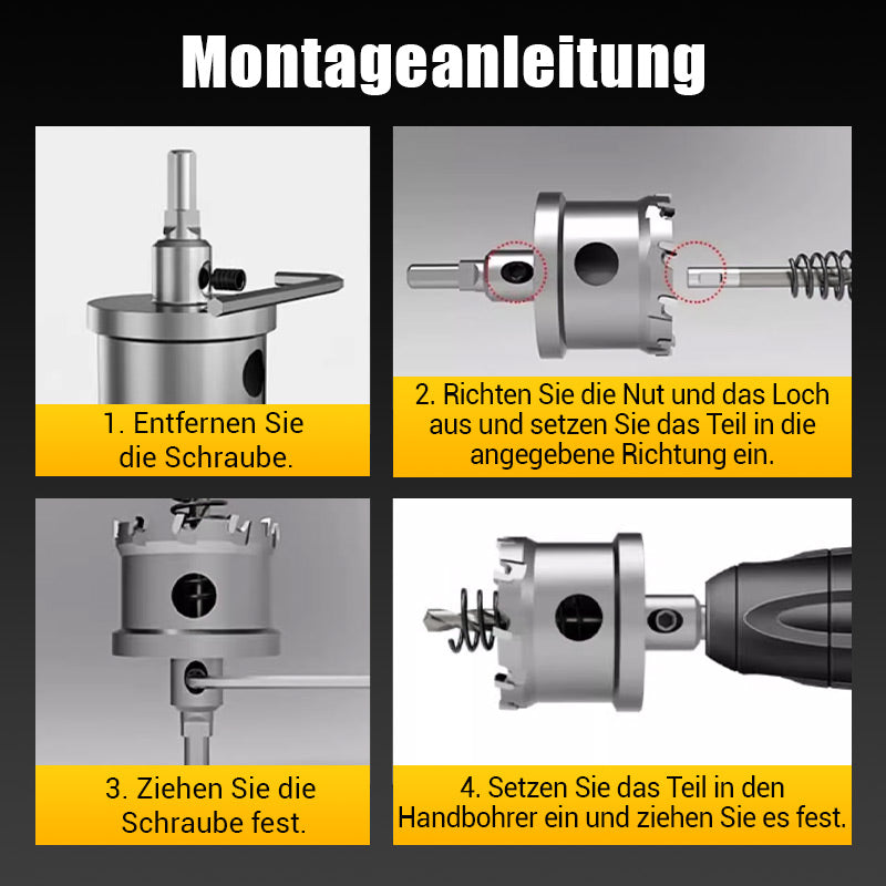 ⚙️ Hartmetall-Lochfräser für Metall