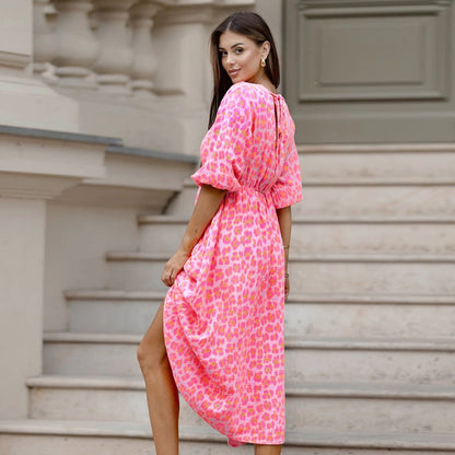 💖Limited Sale 49% OFF💖Women's V-Neck Printed Dress