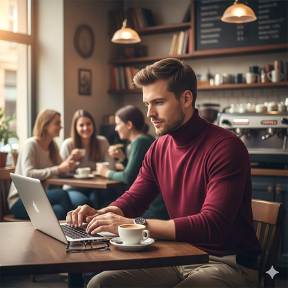 🧶 50% RABATT HEISSER VERKÄUF! ✨ Premium Kaschmirpulli Herren Einfarbig - Weiches Wohlfühlgarn mit Moderner Passform für Business & Freizeit 👔🎯