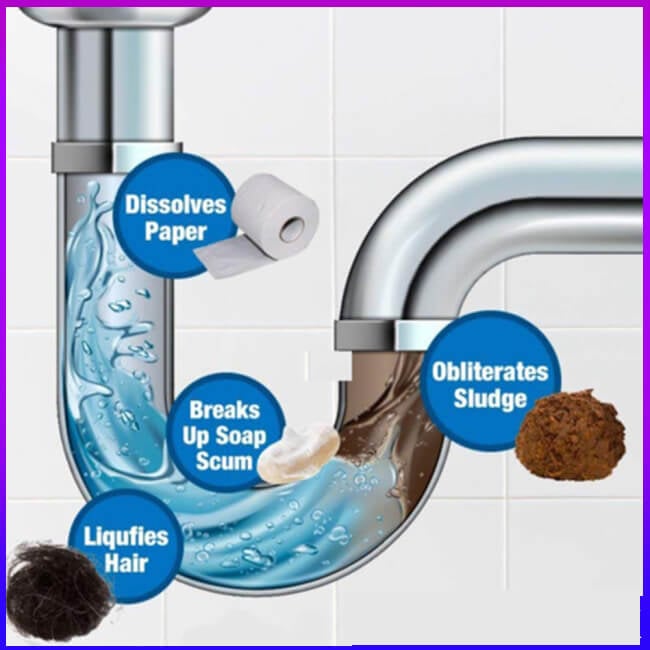 ⌛53 % Rabatt!  2 kaufen, 1 gratis dazu!🔥Spülbecken- und Abflussreiniger✨🚰