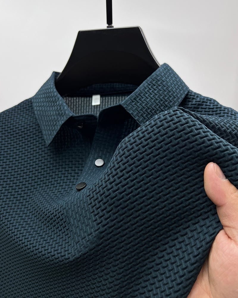 ⌛ Nur noch 3 Tage – 50 % auf alles! ⏰ Herren Polo-Shirt mit Kurzarm – Hemdkragen, Farbabrieb-freier Stoff, Vielseitig für Alltag & Büro