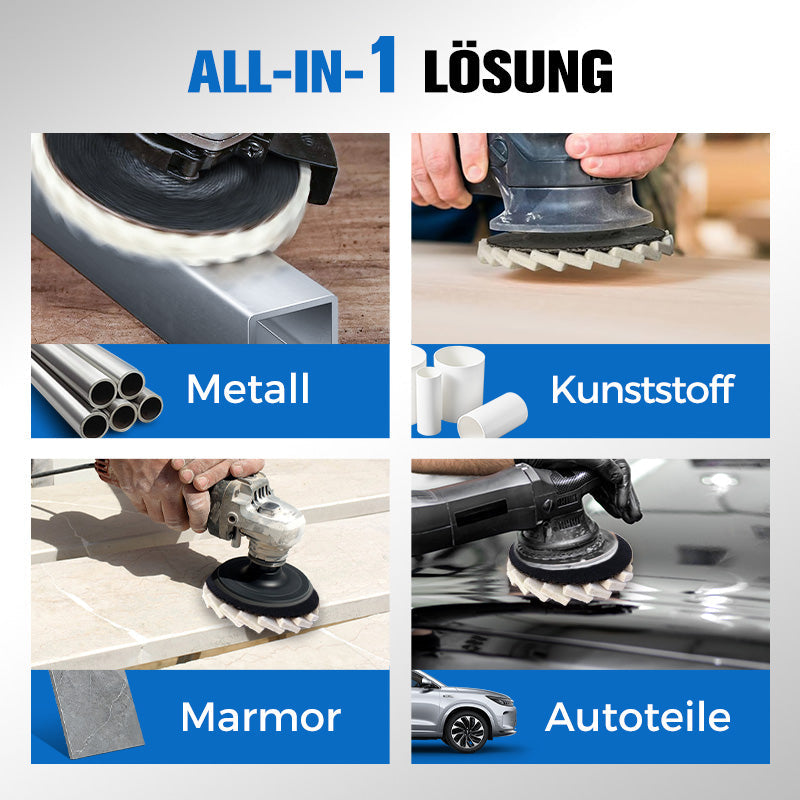 ⚡56 % RABATT !!✨ Wollpolierscheibe für Winkelschleifer – Hochglanz-Spiegelfinish! Langlebig  Vielseitig! 🔧