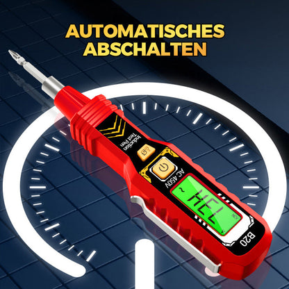 ⚡ 56% RABATT! 🔍 Berührungsloser Spannungsprüfer – AC 12-1000V, LCD-Anzeige mit Beleuchtung & Akustische/Visuelle Warnung 🛡️