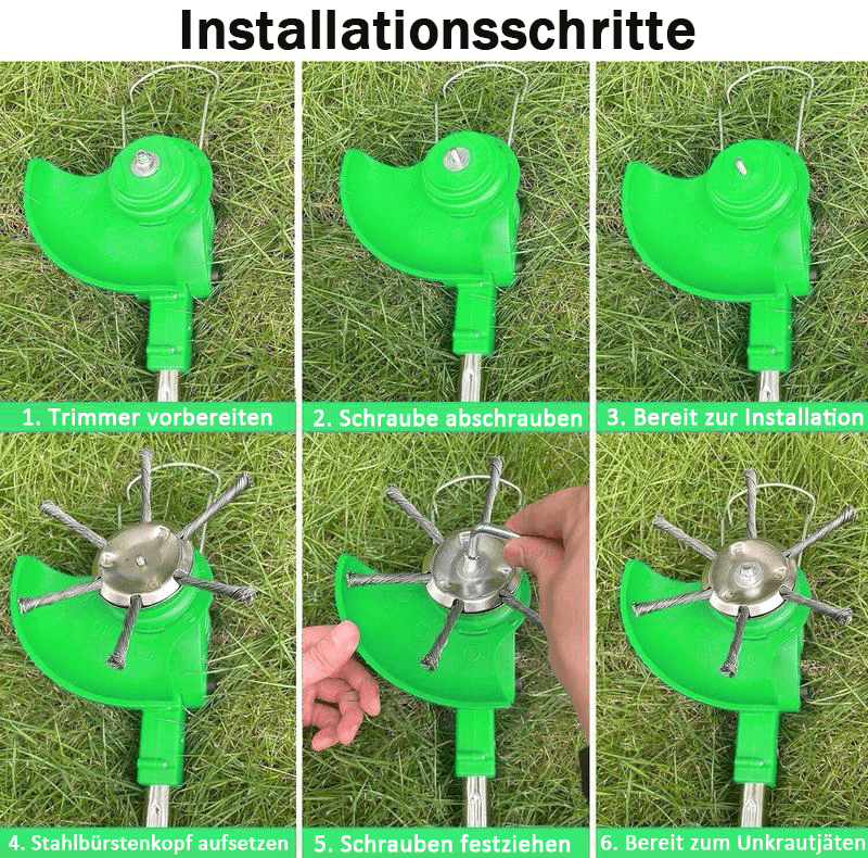 🔥🔥55 % Rabatt👨‍🌾Ersatzkopf für Fadentrimmer💪 – auch bei Kontakt mit Beton/Felsen/harten Blöcken unbeschädigt, lange Lebensdauer garantiert🌿