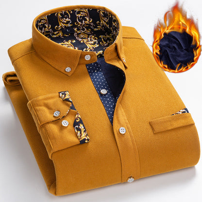 👔 60% RABATT JETZT! ✨ Herren Samtgewebe Hemd - Elegante Struktur mit Atmungsaktivem Tragekomfort für Business & Freizeit 🌟💼