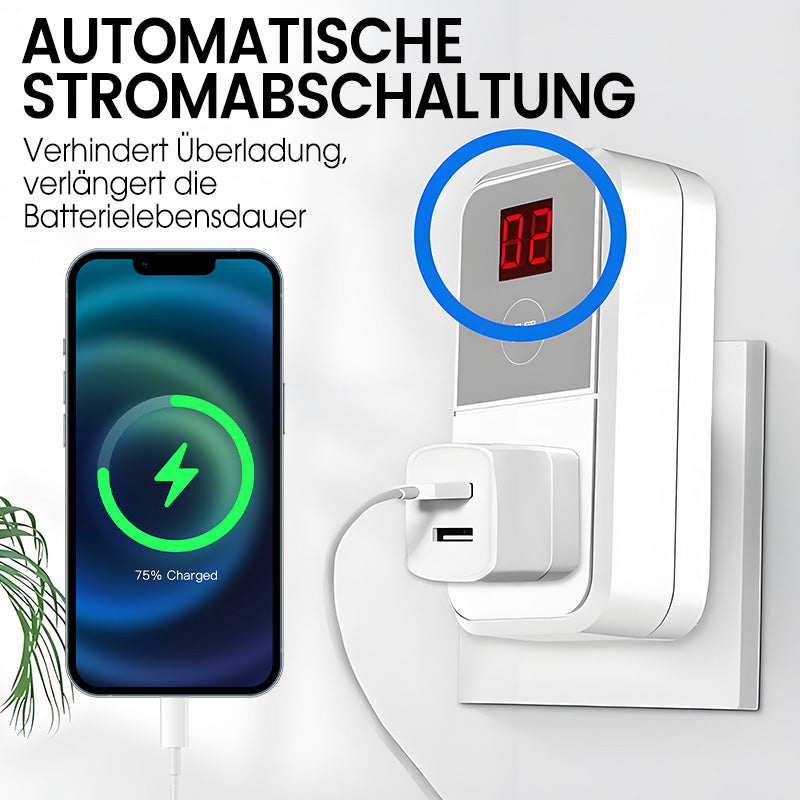 Digitale Steckdose mit Timer und Display