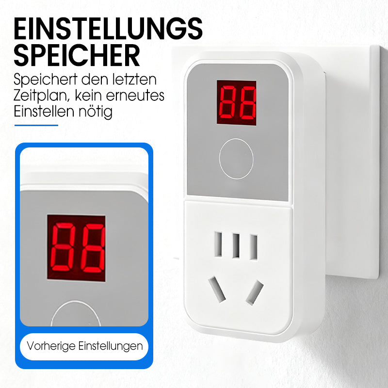 Digitale Steckdose mit Timer und Display
