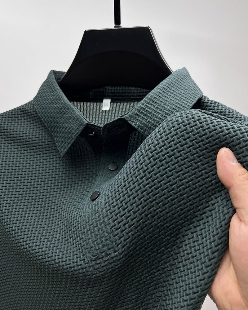 ⌛ Nur noch 3 Tage – 50 % auf alles! ⏰ Herren Polo-Shirt mit Kurzarm – Hemdkragen, Farbabrieb-freier Stoff, Vielseitig für Alltag & Büro