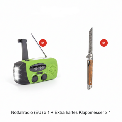 📻⚡【57% Rabatt】Solar-Kurbel Notfallradio – Mit Powerbank, Wetteralarm, USB & 7 Tage Akku. Wasserdicht & robust für Outdoor/Krise. 🌞🔋 Jetzt unschlagbares Angebot sichern!