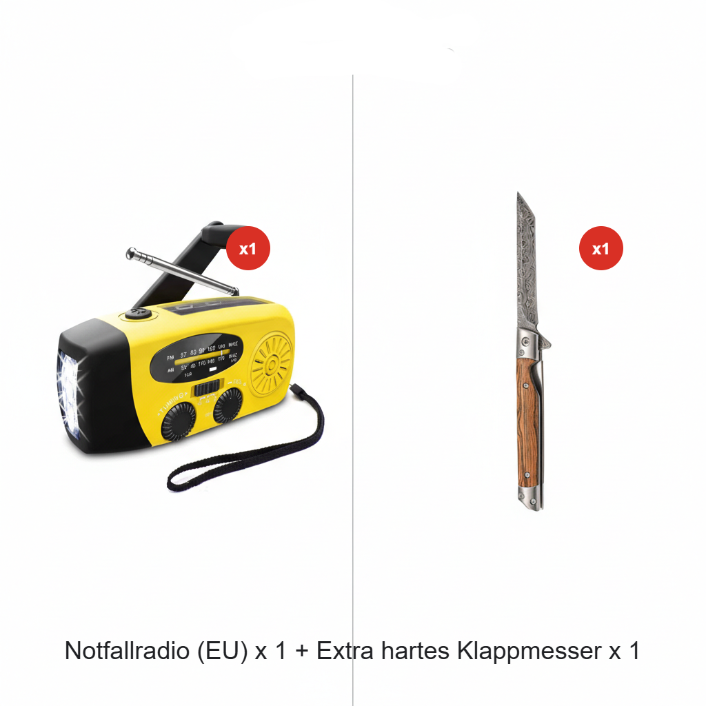 📻⚡【57% Rabatt】Solar-Kurbel Notfallradio – Mit Powerbank, Wetteralarm, USB & 7 Tage Akku. Wasserdicht & robust für Outdoor/Krise. 🌞🔋 Jetzt unschlagbares Angebot sichern!